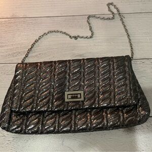 Steve Madden Black Quilted Chain Bag